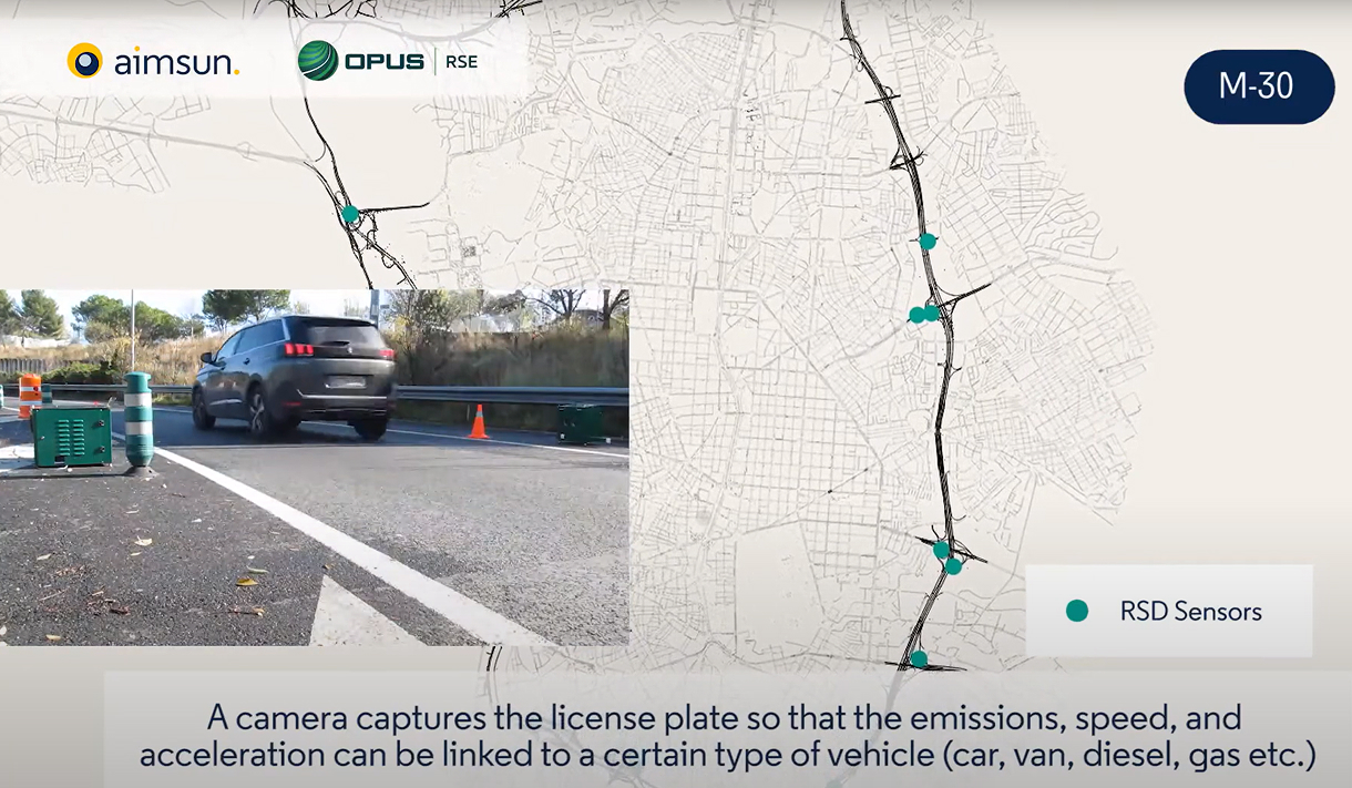 Opus partnered with Aimsum as part of the EU C-Roads project, with the goal of modeling traffic emissions on Madrid’s busiest road, the M30.
