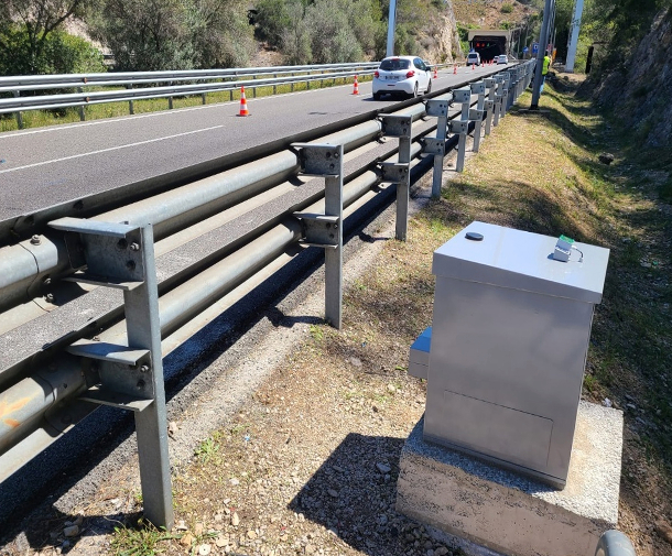 RSD fixed on highway c-32 direction barcelona
